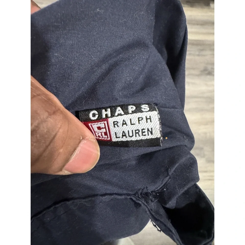 Vintage 90s Chaps Ralph Lauren Anorak Jacket Mens Large Navy Sailing Pullover